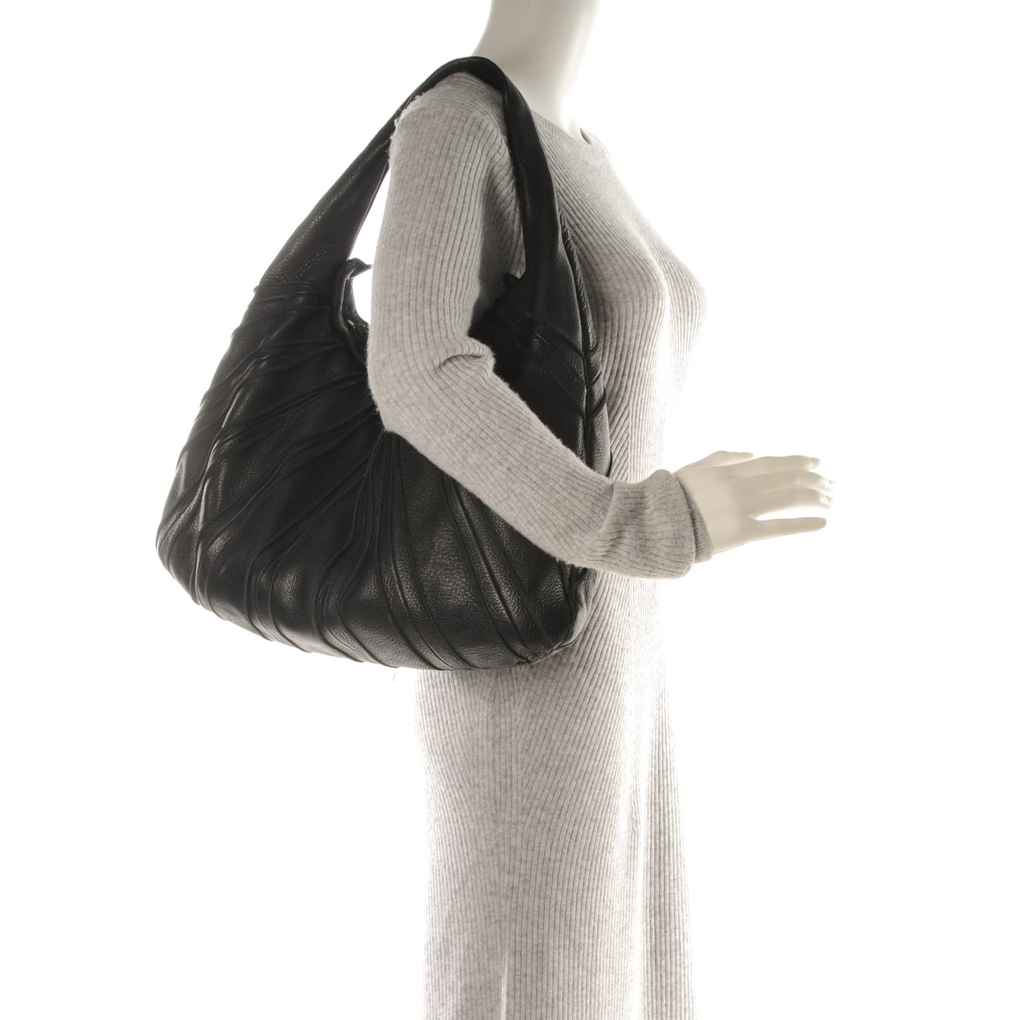 Cervo Patchwork Hobo Nero Black