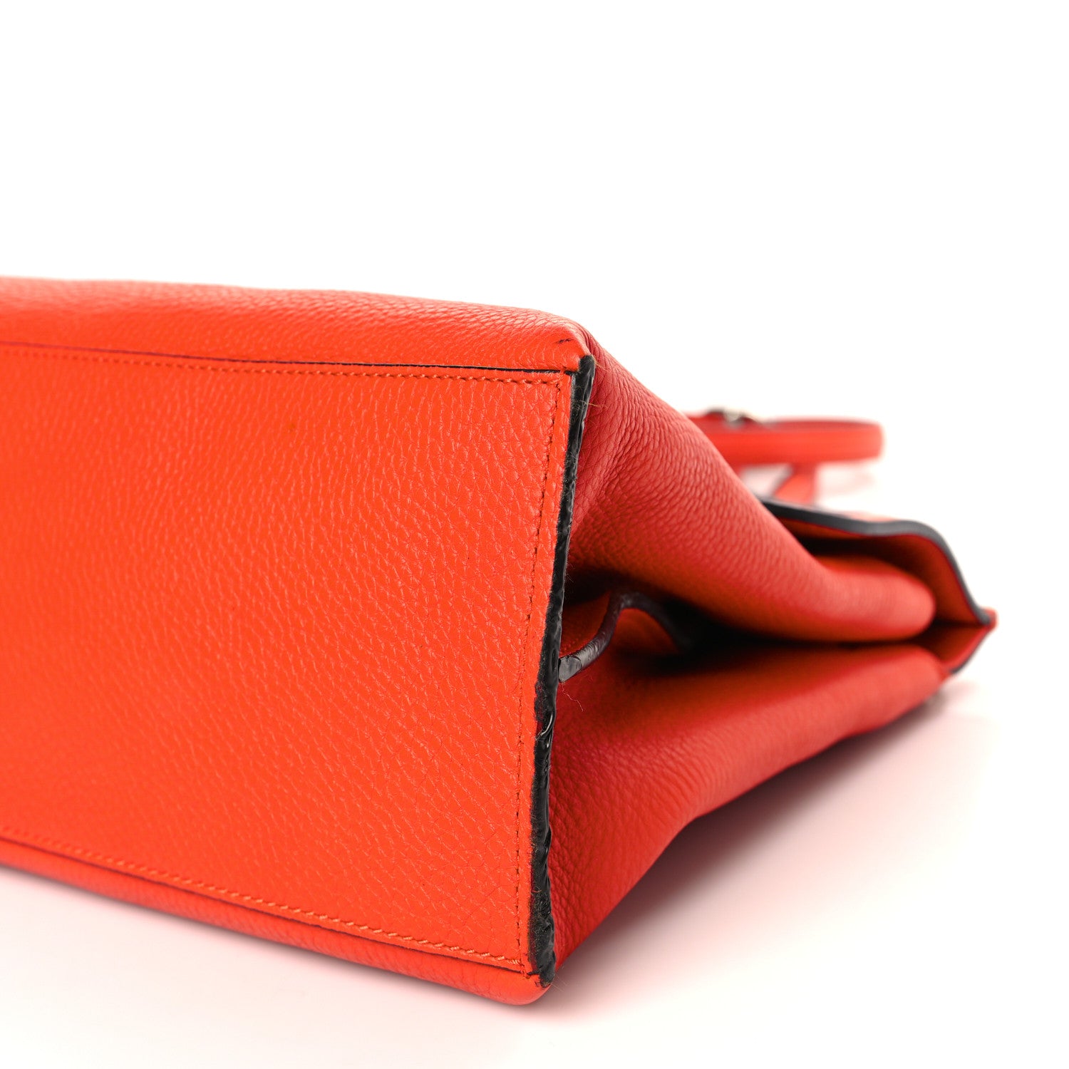 Gucci Cellarius Calfskin Medium Bamboo Daily Top Handle Bag New Dark Orange 8 of 10