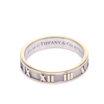 Tiffany 18K White Gold Atlas Band Ring 53 6.5 6 of 6