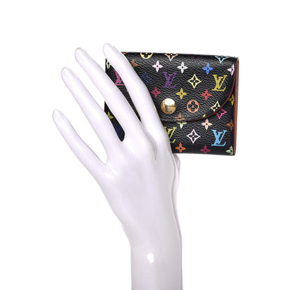 Louis Vuitton Monogram Multicolor Business Card Holder Black 2 of 9