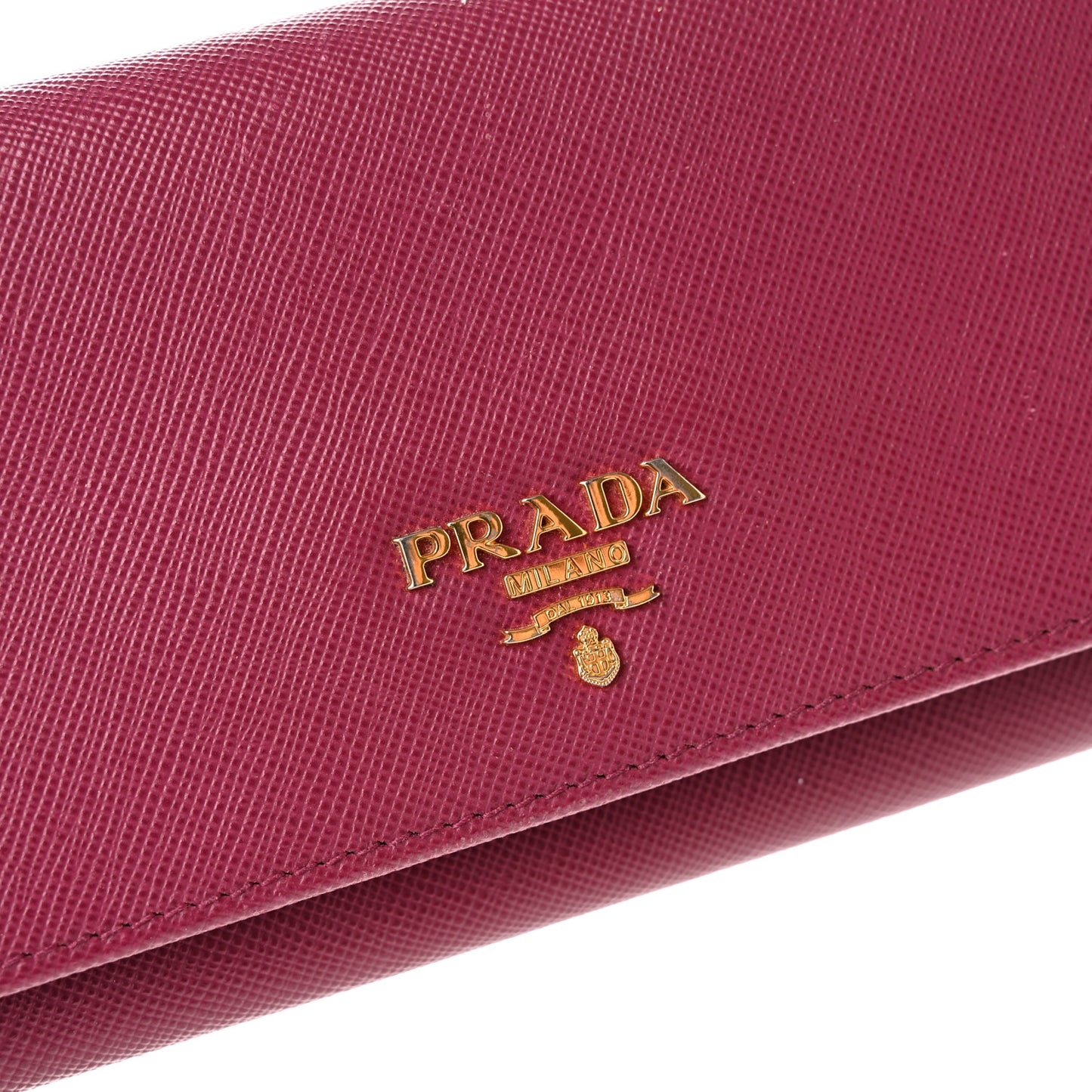 Saffiano Metal Continental Flap Wallet Ametista