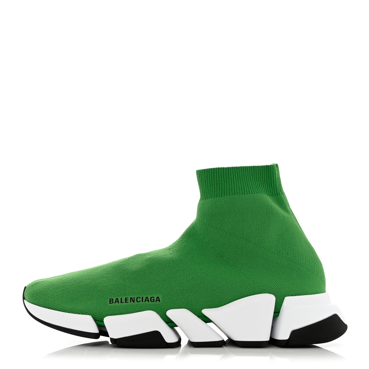 Technical 3D Recycled Knit Bi-Color Sole Mens Speed 2.0 Sneakers 45 Green