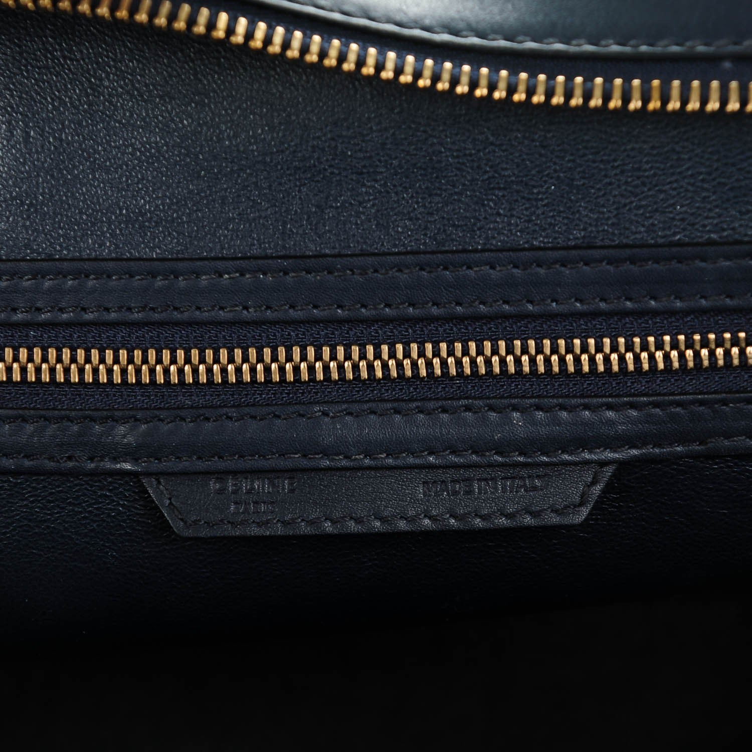 Celine Smooth Calfskin Mini Luggage Navy Blue 6 of 8