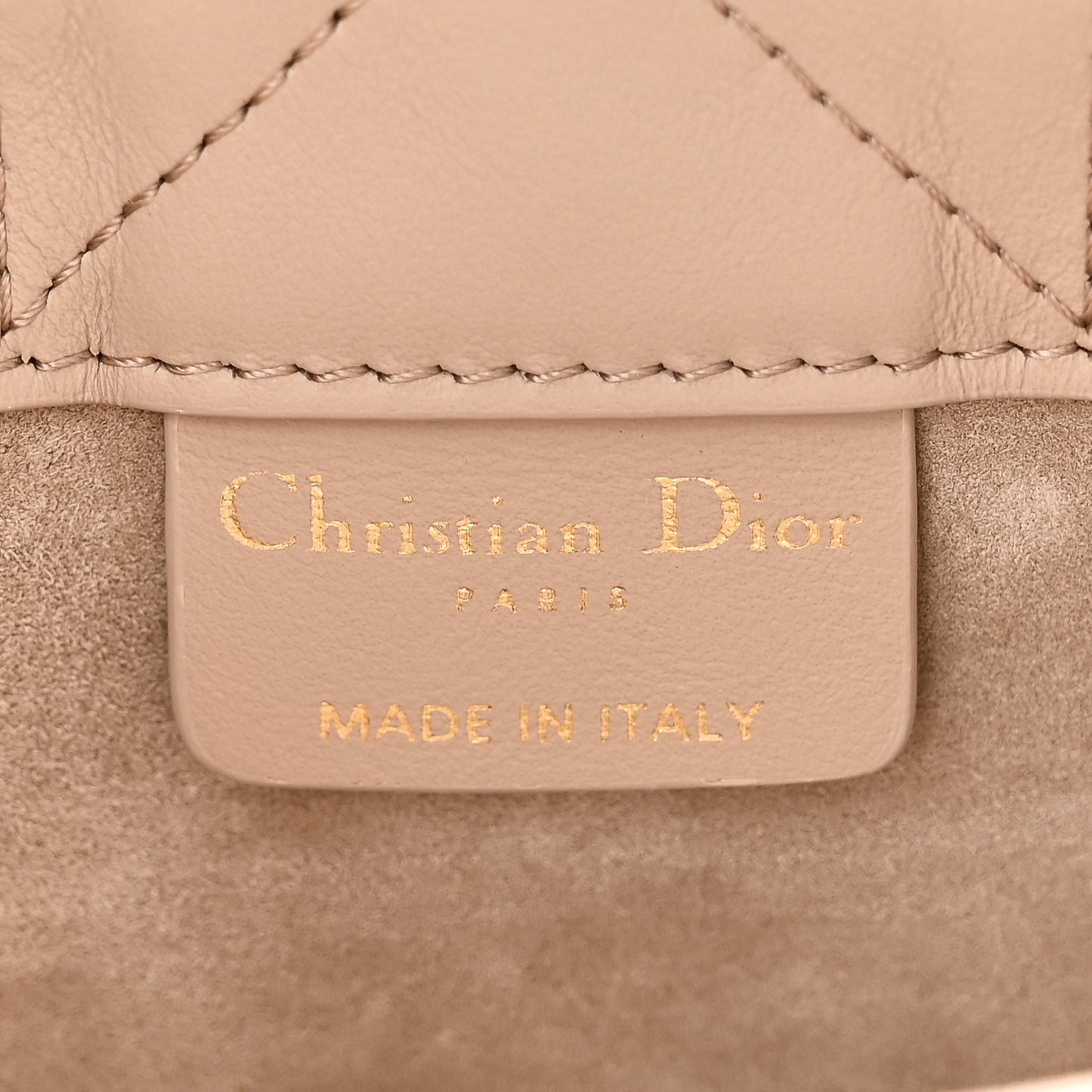 Calfskin Macrocannage Mini Book Tote Trench Beige