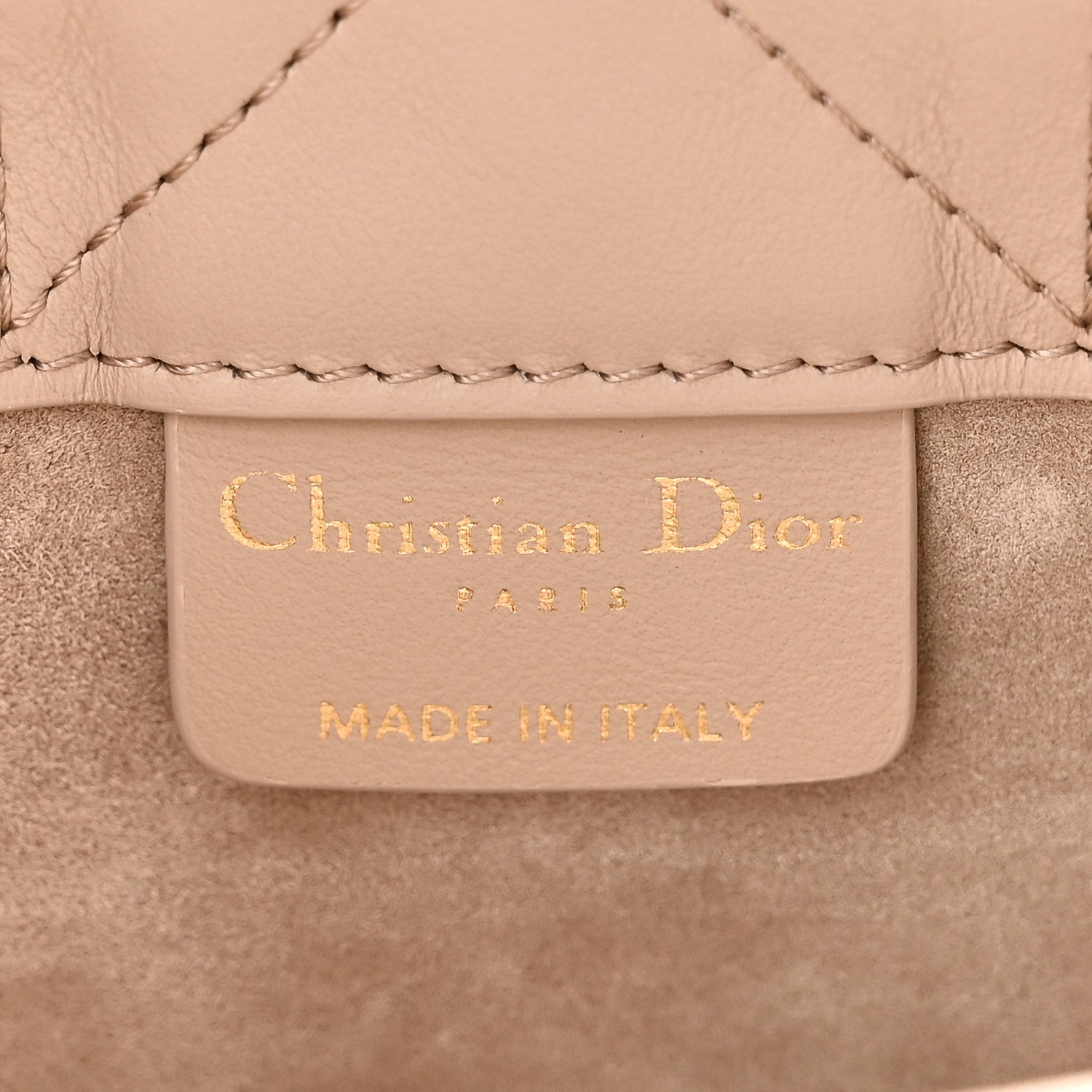 Christian Dior Calfskin Macrocannage Mini Book Tote Trench Beige 6 of 10
