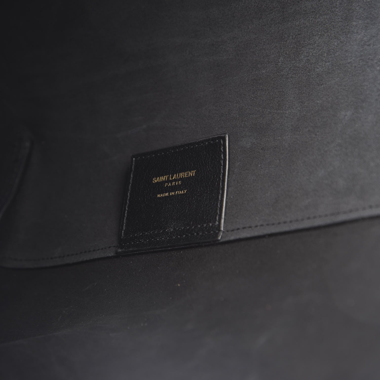 Saint Laurent Calfskin Large Shopping Tote Black 6 of 9