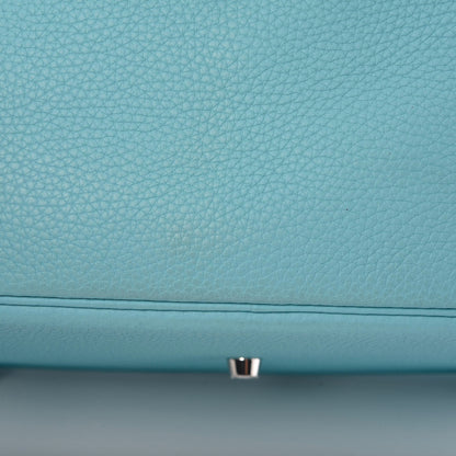 Hermes Taurillon Clemence Lindy 30 Bleu Atoll 9 of 11