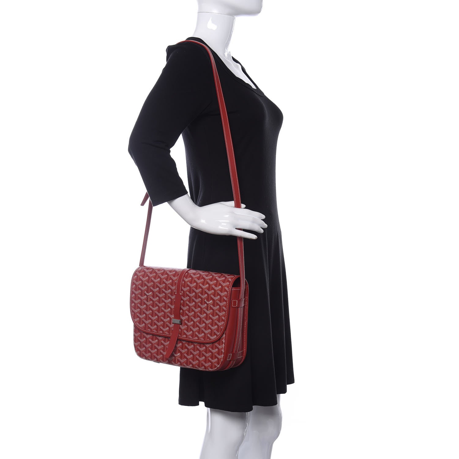 Goyard Goyardine Belvedere II MM Messenger Bag Red 2 of 10