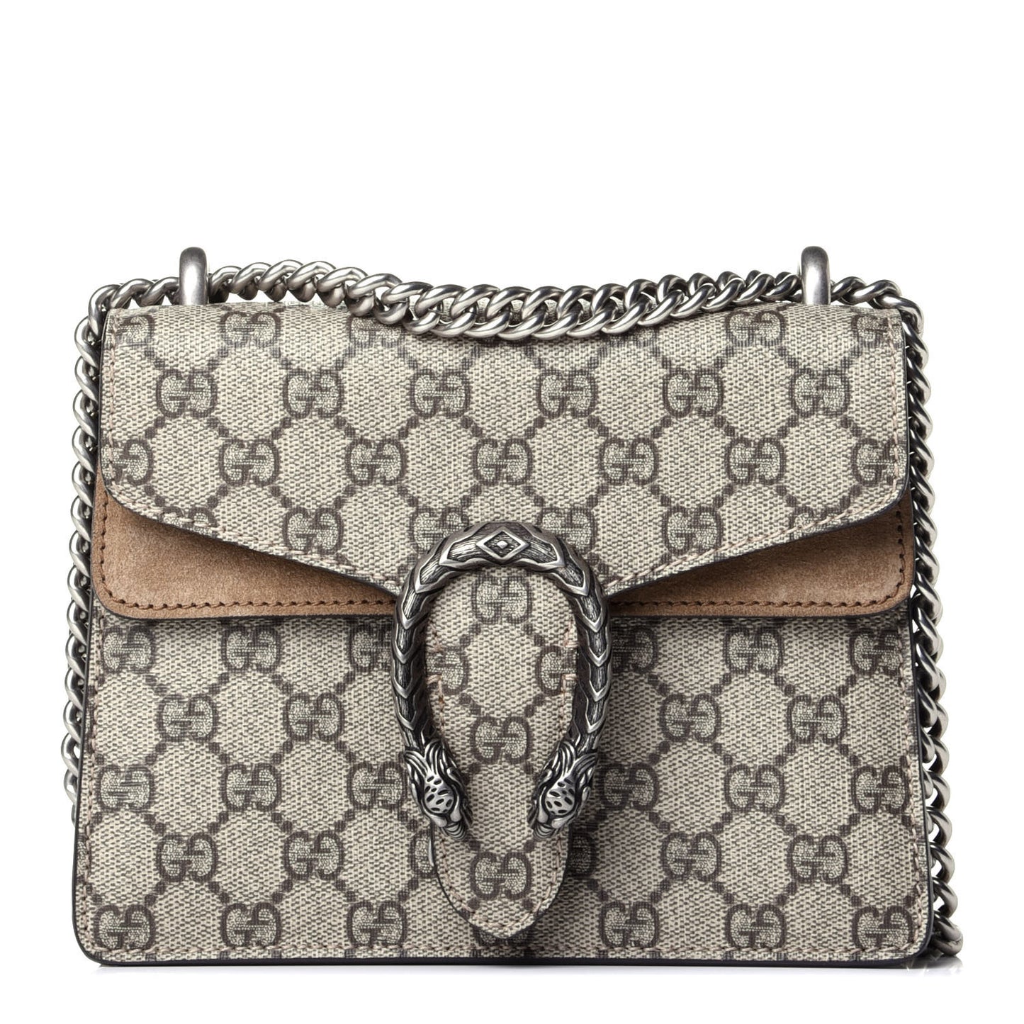 GG Supreme Monogram Mini Dionysus Shoulder Bag Taupe
