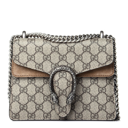 Gucci GG Supreme Monogram Mini Dionysus Shoulder Bag Taupe 1 of 10