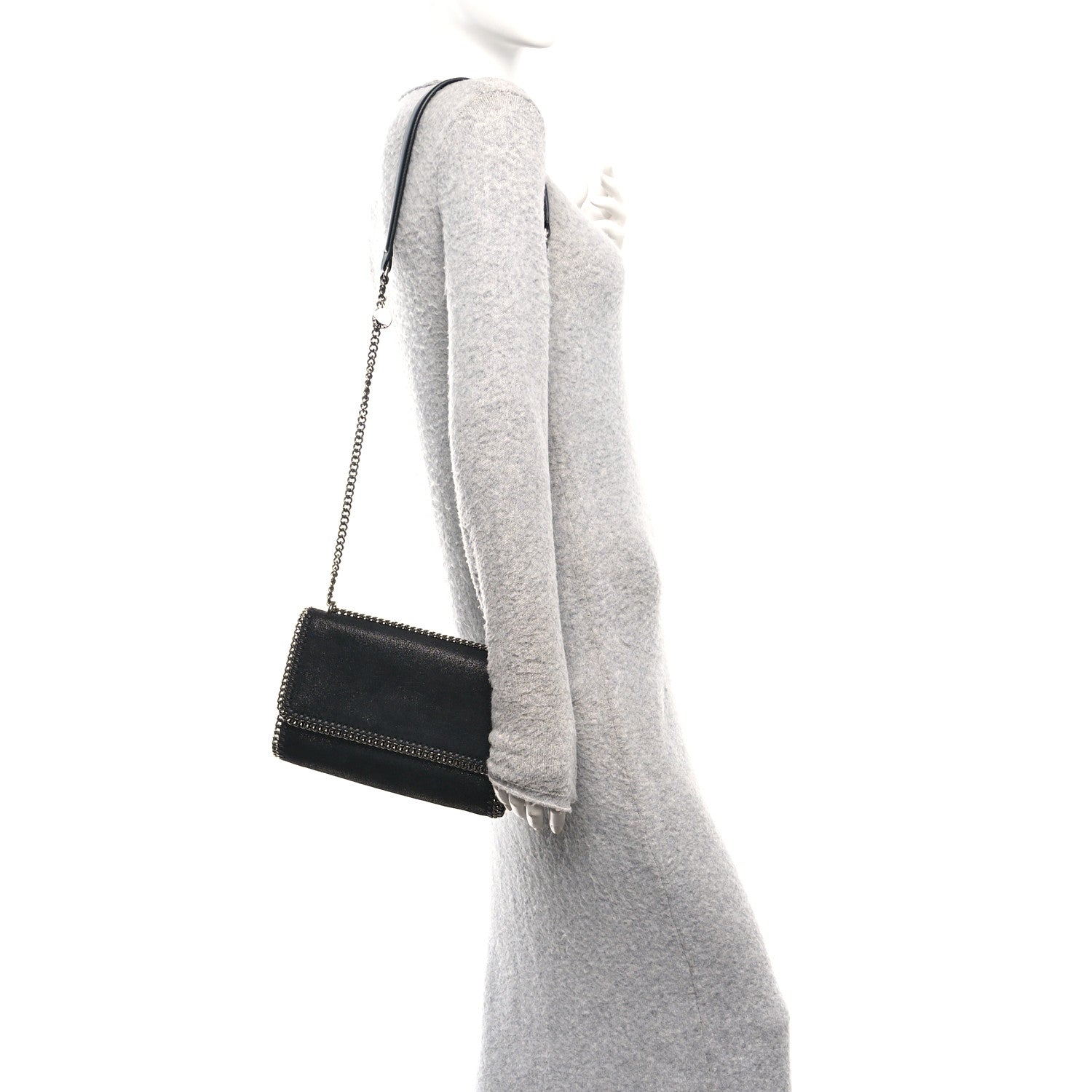 Stella McCartney Shaggy Deer Falabella Messenger Black 2 of 12