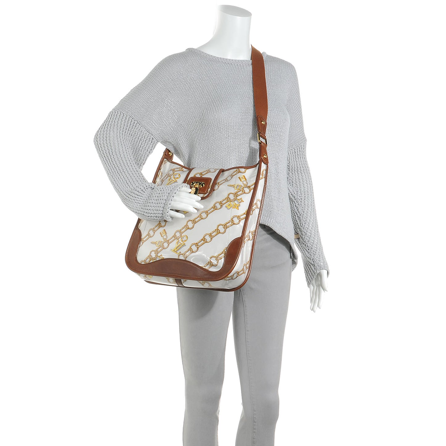 Monogram Charms Musette White