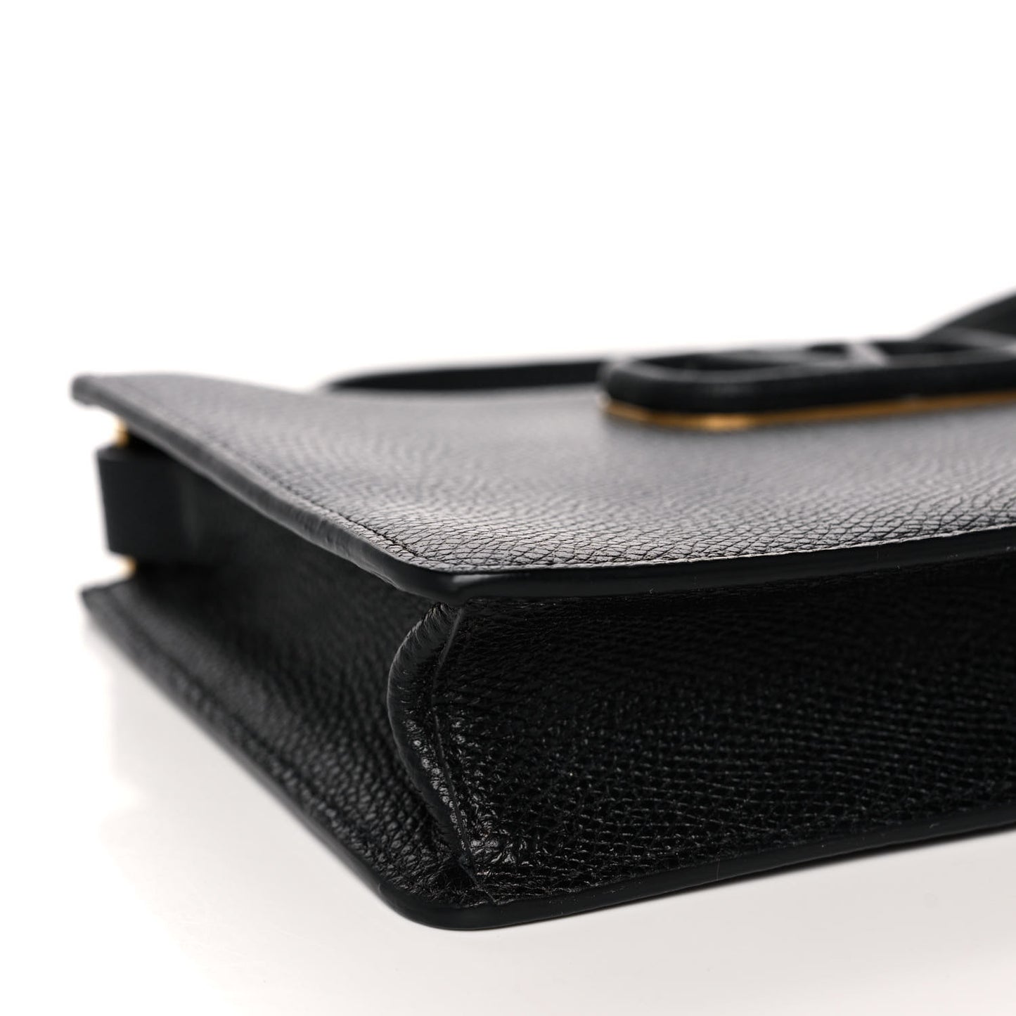 Grained Calfskin VSling Pouch Black