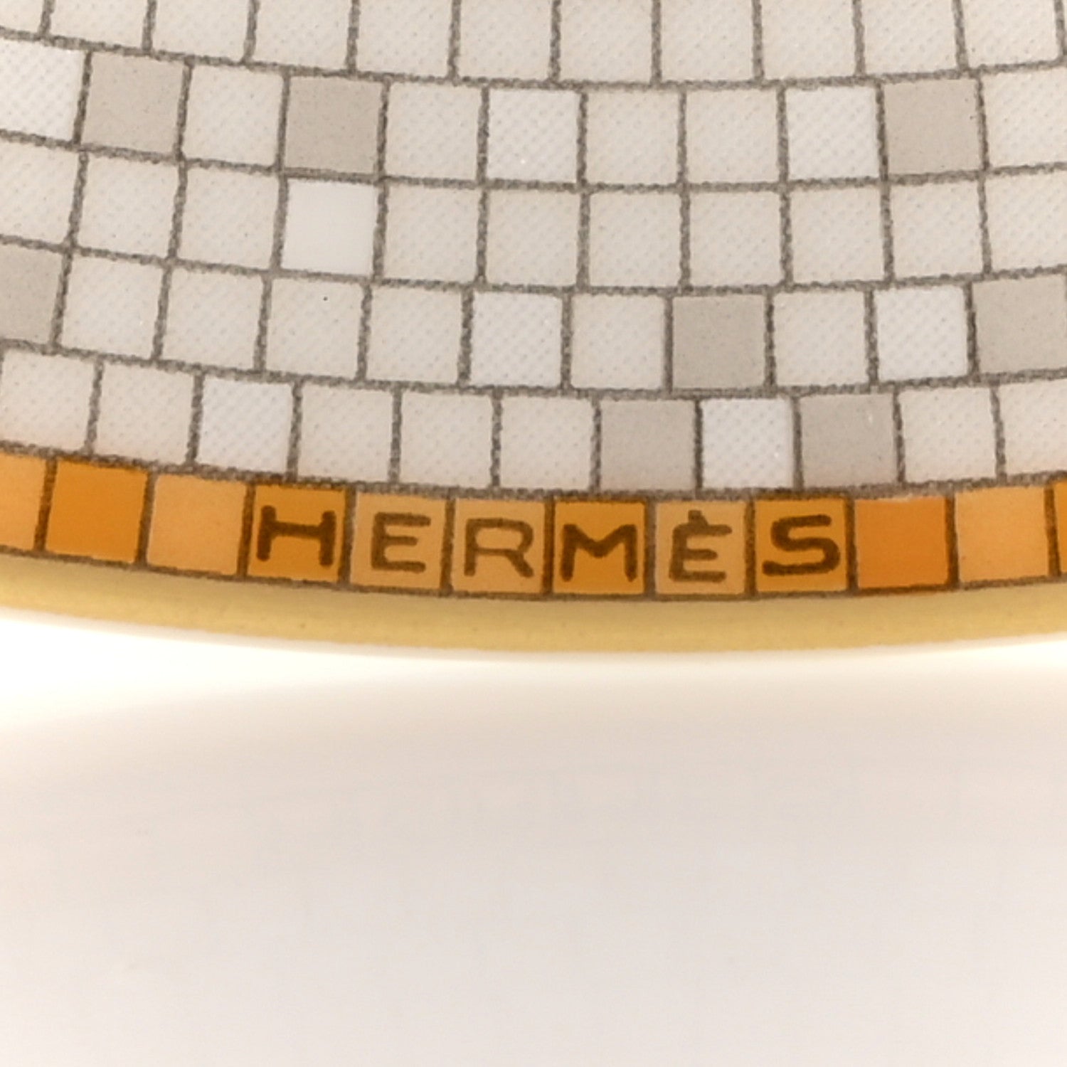 Hermes Porcelain Mosaique Au 24 Gold Tea Cup And Saucer Set Of 2 6 of 8
