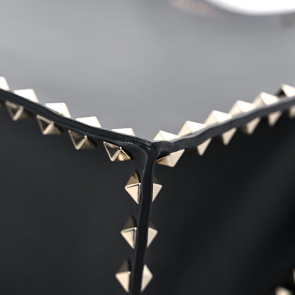 Valentino Garavani Calfskin Rockstud Vertical Tote Black 8 of 12