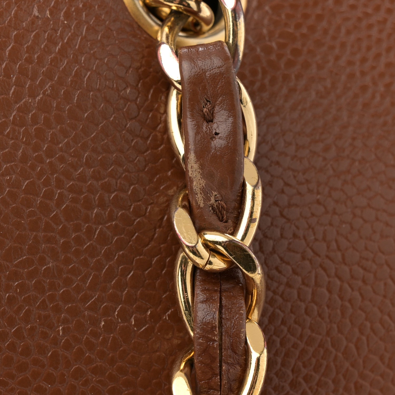 Chanel Caviar CC Shoulder Bag Brown 12 of 14