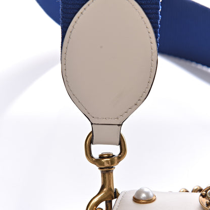 Gucci Nappa Pearl Studded Mini Queen Margaret Broadway Shoulder Bag Mystic White 15 of 17