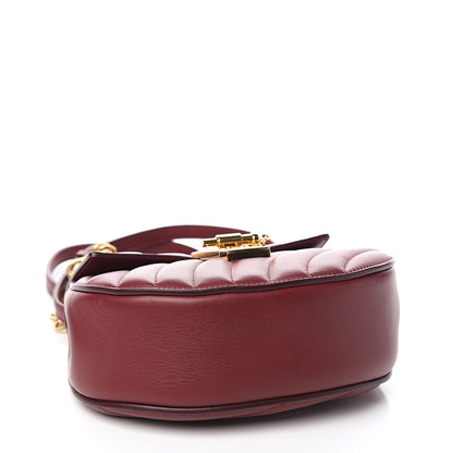 Chloe Calfskin Quilted Mini Drew Bijou Shoulder Bag Plum Purple 3 of 9