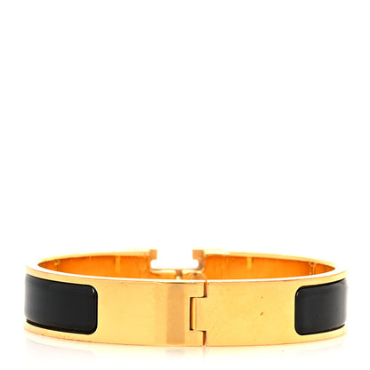 Hermes Enamel Narrow Clic Clac H Bracelet PM Black 3 of 6