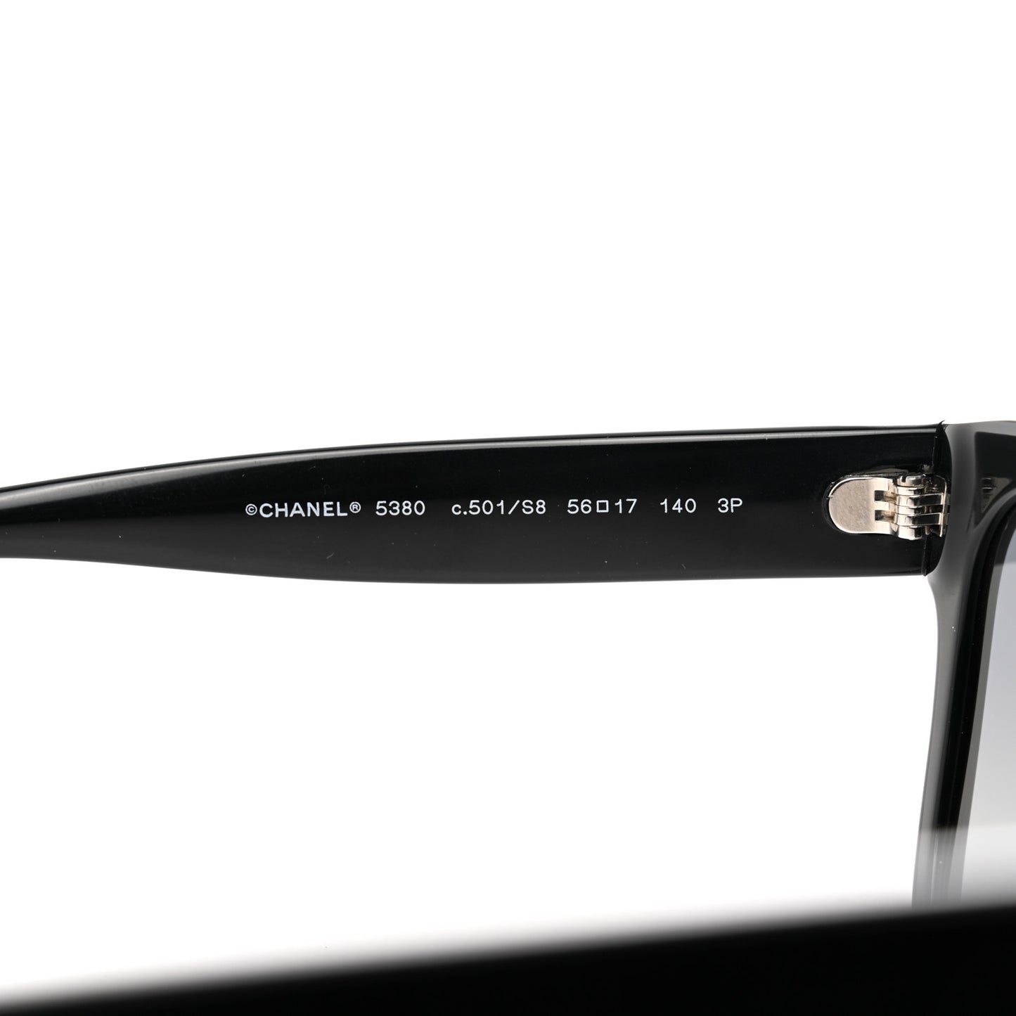 Acetate Polarized Square CC Sunglasses 5380 Black