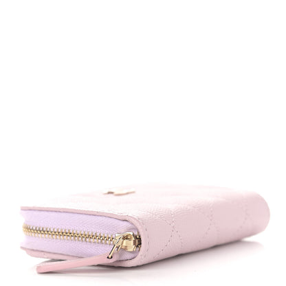 Chanel Caviar Quilted Zip Coin Purse Light Pink 4 of 8