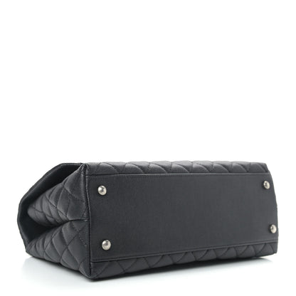 Chanel Caviar Lizard Quilted Small Coco Handle Flap Black 4 of 9