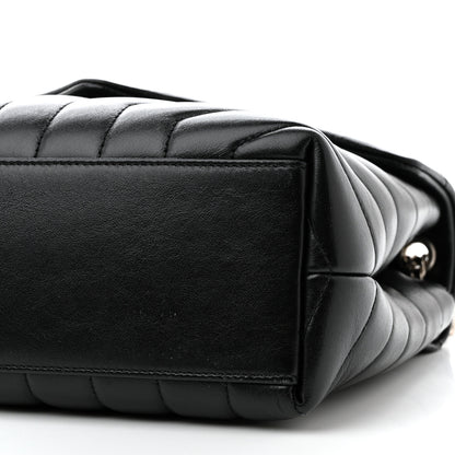 Saint Laurent Calfskin Y Quilted Monogram Small Loulou Chain Satchel Black 10 of 12
