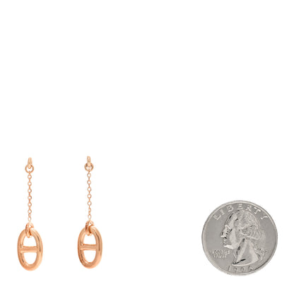 Hermes 18K Rose Gold PM Farandole Drop Earrings 2 of 5