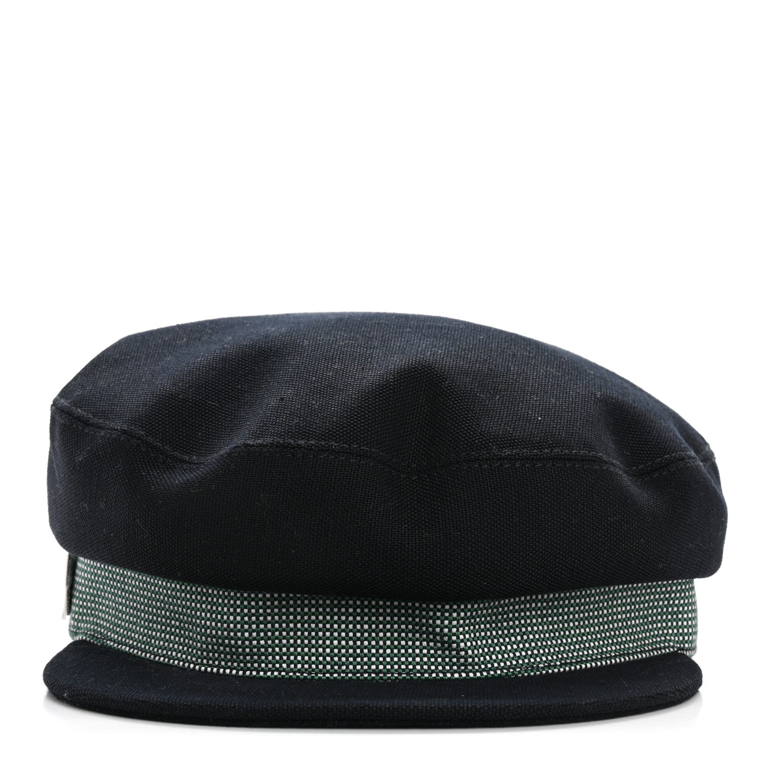 Hermes Cotton Hemp Cavale Pop Cap 56 Bleu Minuit Marine 3 of 8