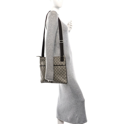 Gucci GG Plus Monogram Medium Flat Messenger Bag Dark Brown 2 of 10