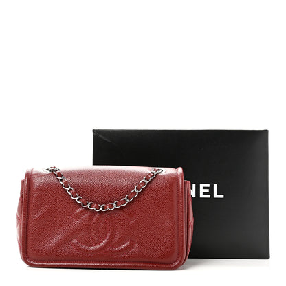 Chanel Caviar Medium Timeless CC Flap Dark Red 11 of 11