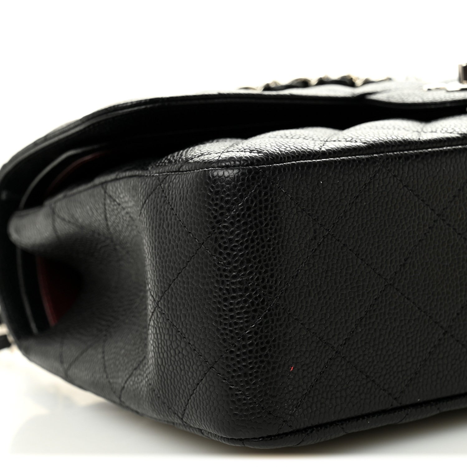 Chanel Caviar Quilted Jumbo Double Flap Black 9 of 10