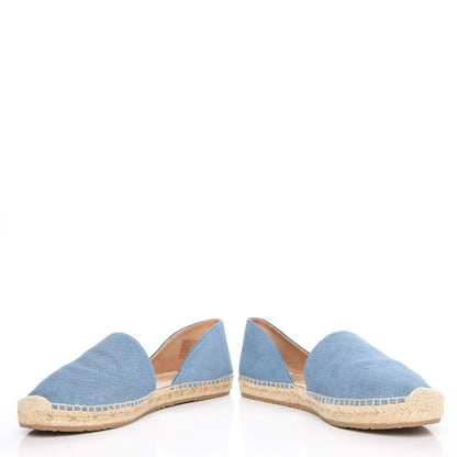 Jimmy Choo Denim Dreya D'Orsay Espadrilles 37 Blue 6 of 10