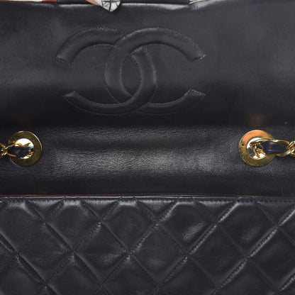 Chanel Lambskin Quilted XL Jumbo Single Flap Black 13 of 14