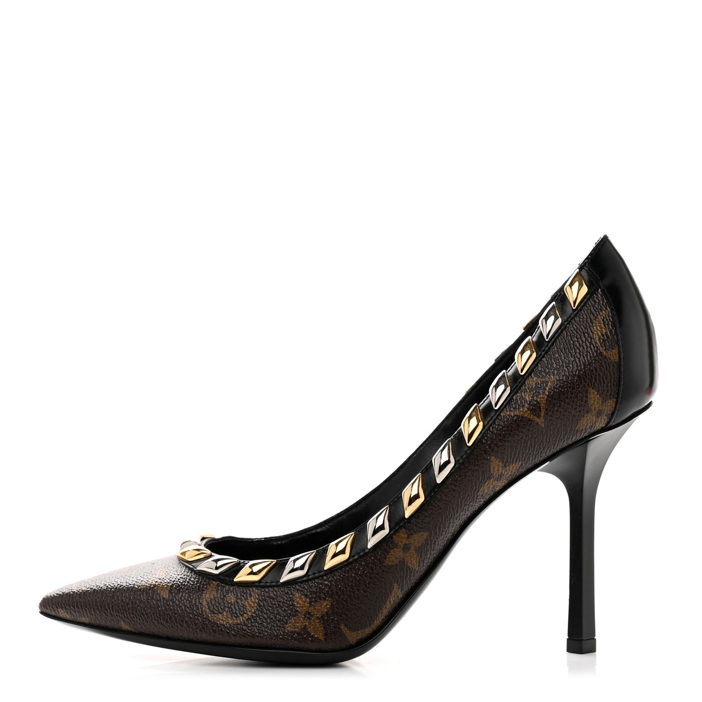 Calfskin Monogram Eldorado Pumps 36 Cacao