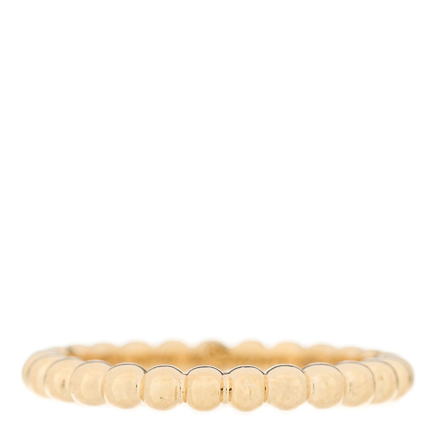 18K Yellow Gold Medium Perlee Ring 58 8.25