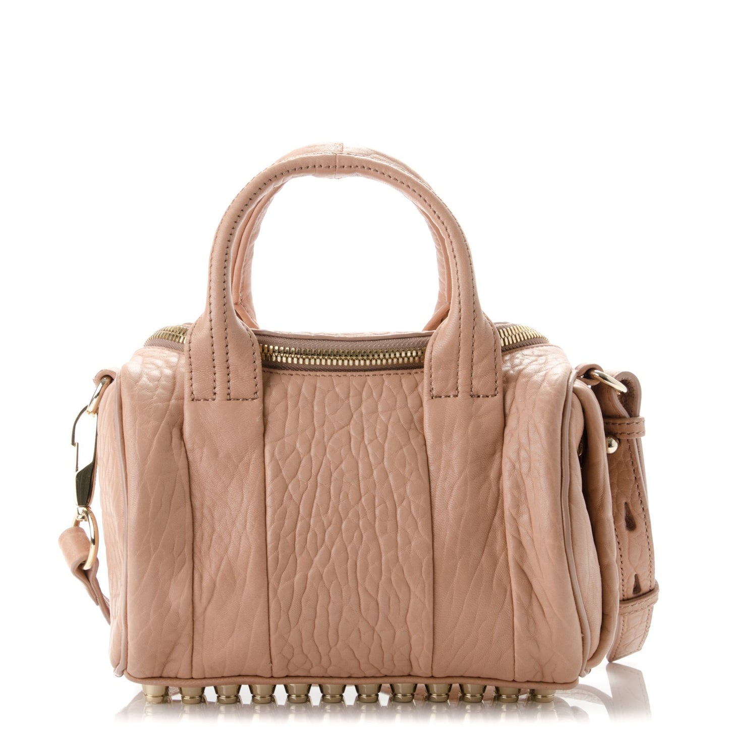 Pebbled Lambskin Mini Rockie Blush Pale Gold Hardware