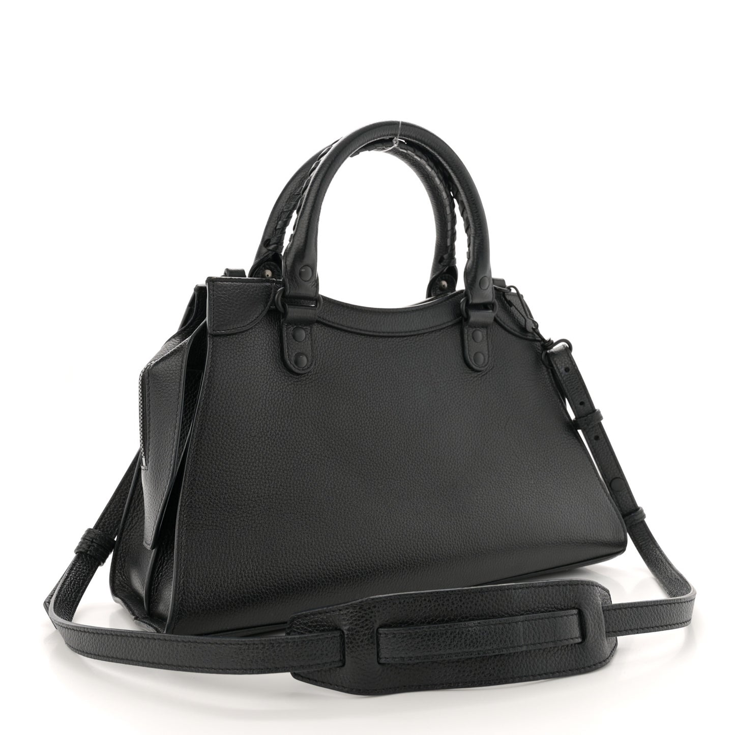 Grained Calfskin Neo Classic Black Hardware S City  Black