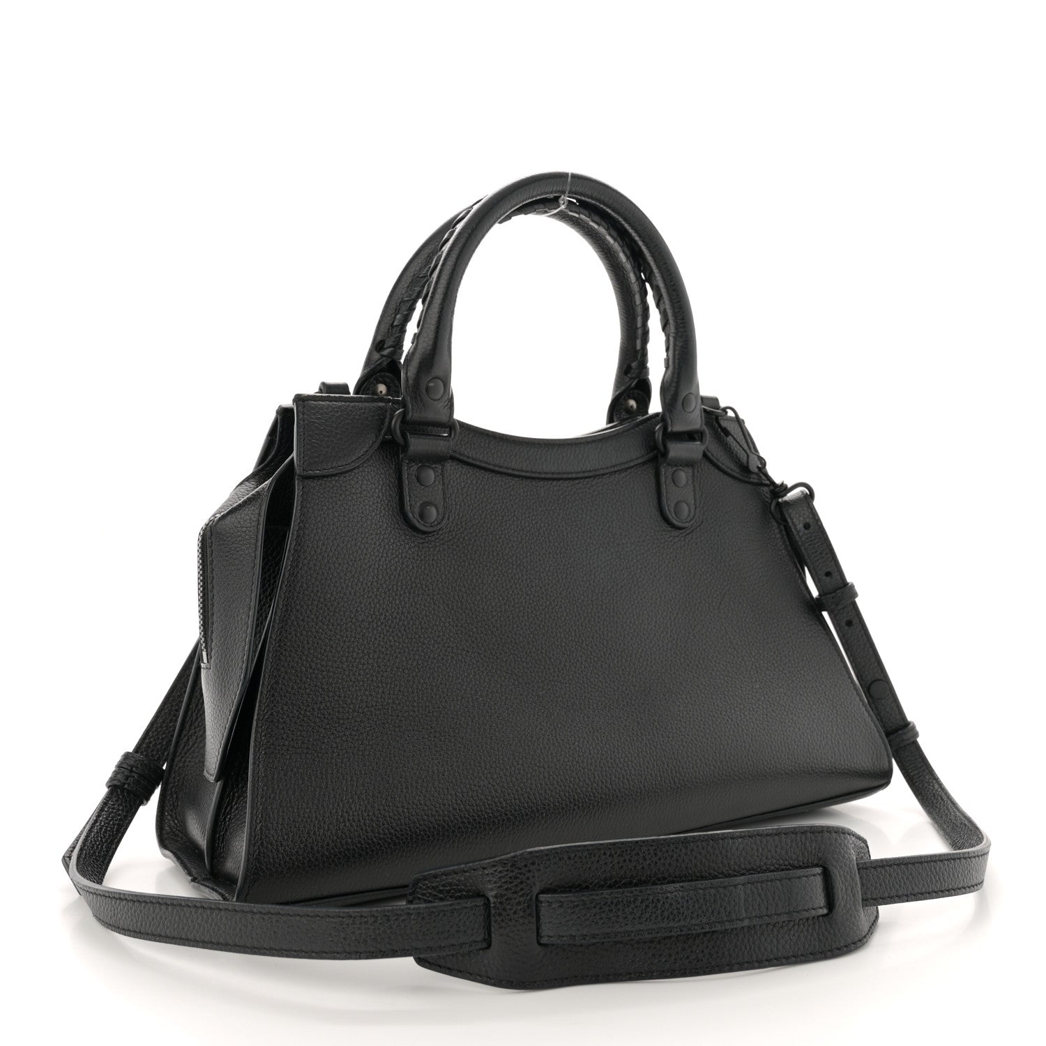 Balenciaga Grained Calfskin Neo Classic Black Hardware S City  Black 3 of 12