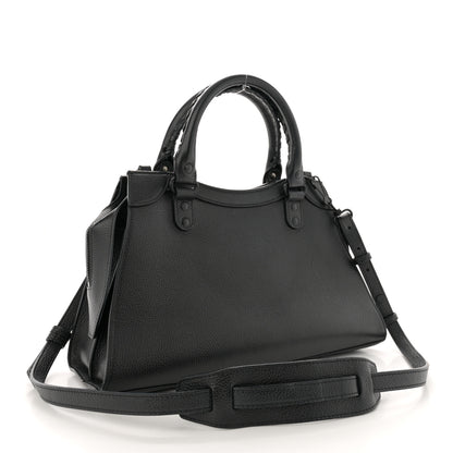 Balenciaga Grained Calfskin Neo Classic Black Hardware S City  Black 3 of 12