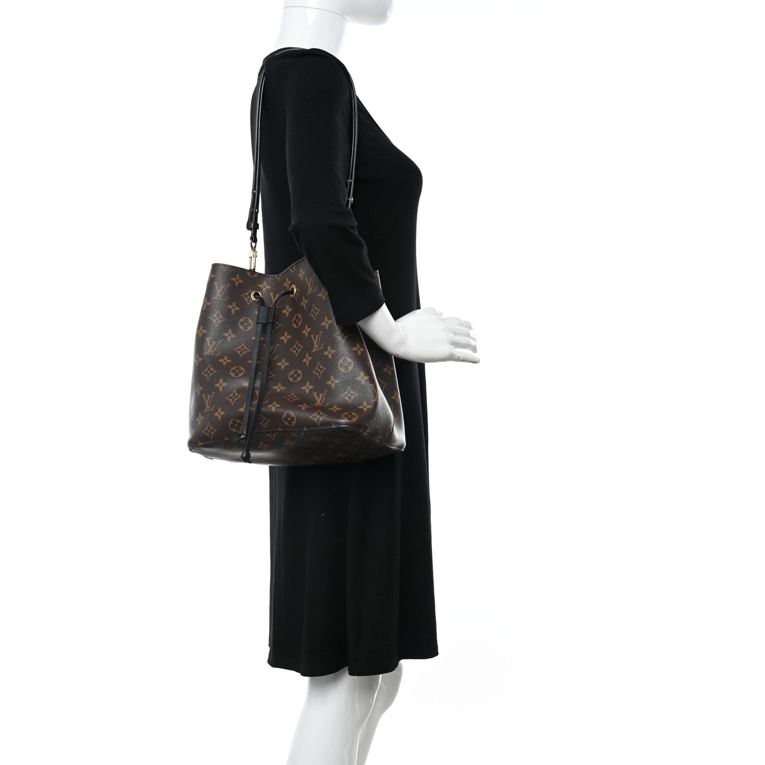 Louis Vuitton Monogram Neonoe MM Black 2 of 18