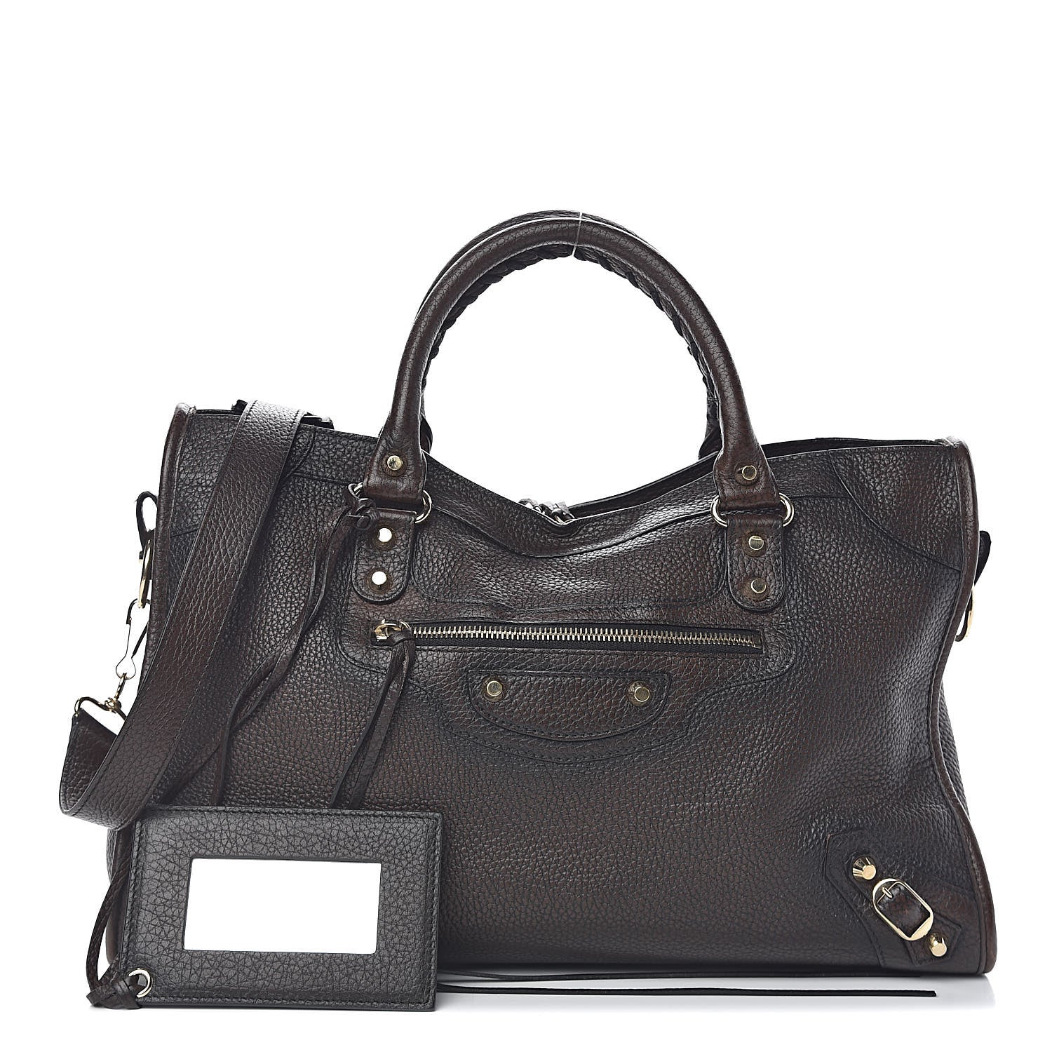 Balenciaga Vibrato Calfskin Classic Gold Hardware City Ombre Marron 1 of 11