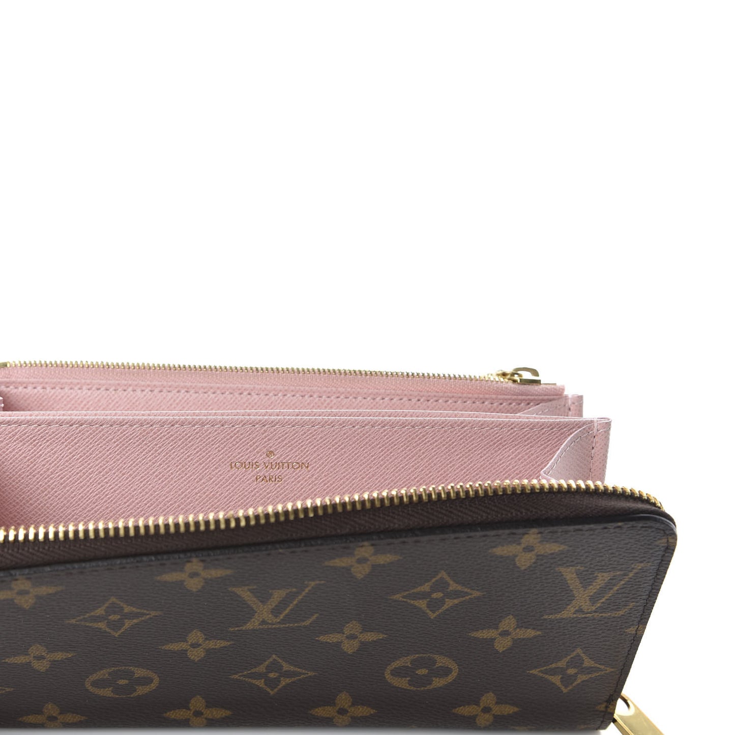 Monogram Zippy Wallet Rose Ballerine