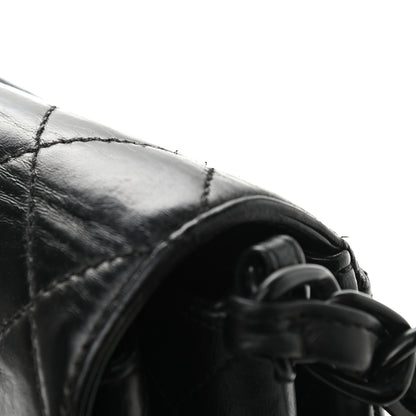 Chanel Lambskin Quilted Shoulder Flap Bag So Black 11 of 12