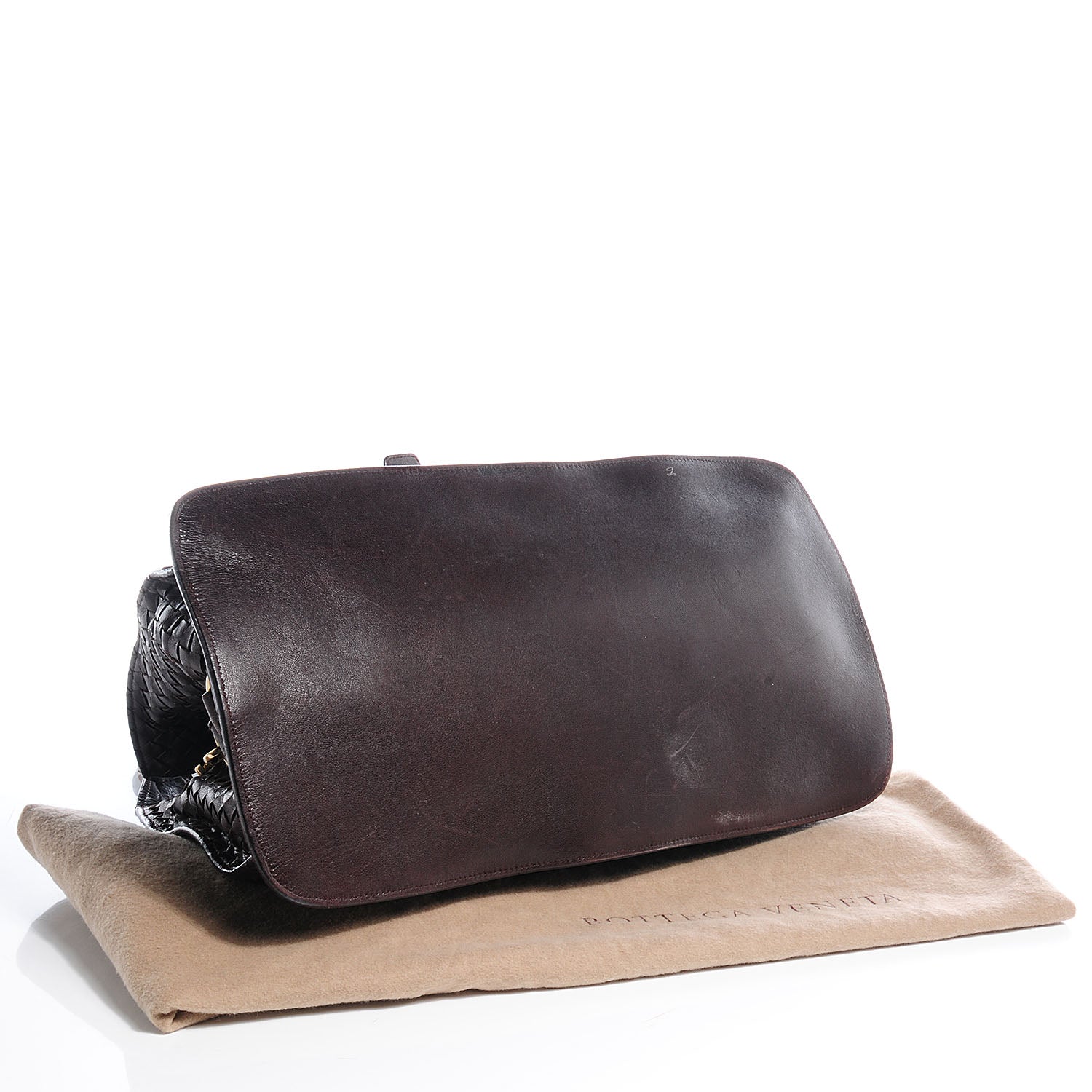 Bottega Veneta Nappa Intrecciato Shoulder Bag Ebano 4 of 8