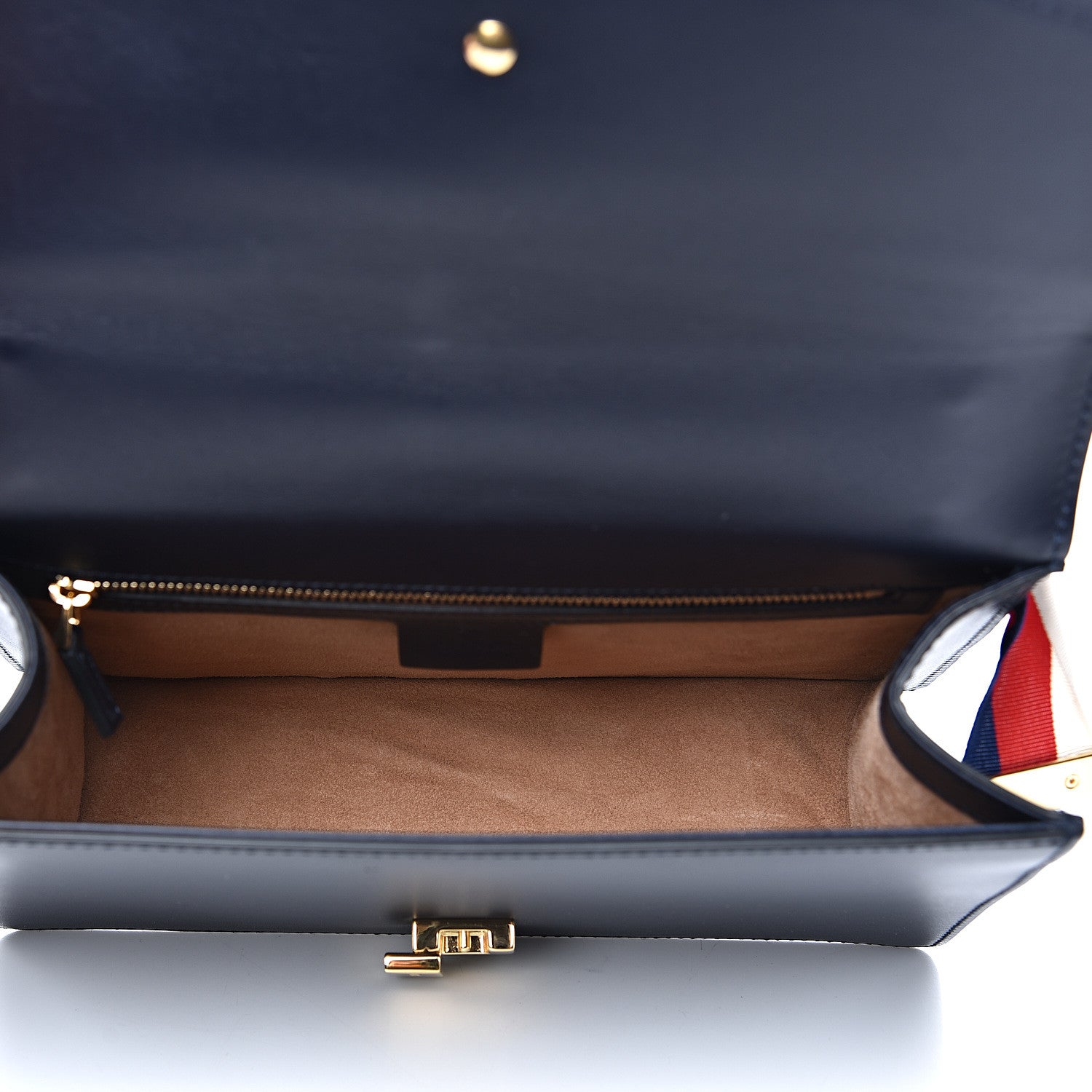 Gucci Calfskin Small Sylvie Shoulder Bag Black 4 of 12