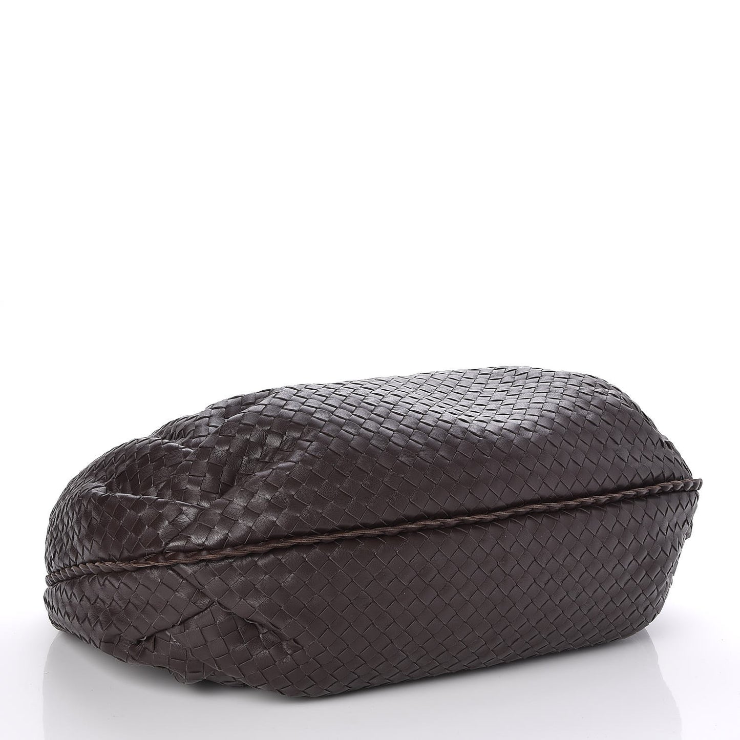 Nappa Intrecciato Large Belly Veneta Hobo Ebano