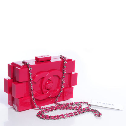 Chanel Plexiglass Boy Brick Lego Clutch Pink 3 of 8