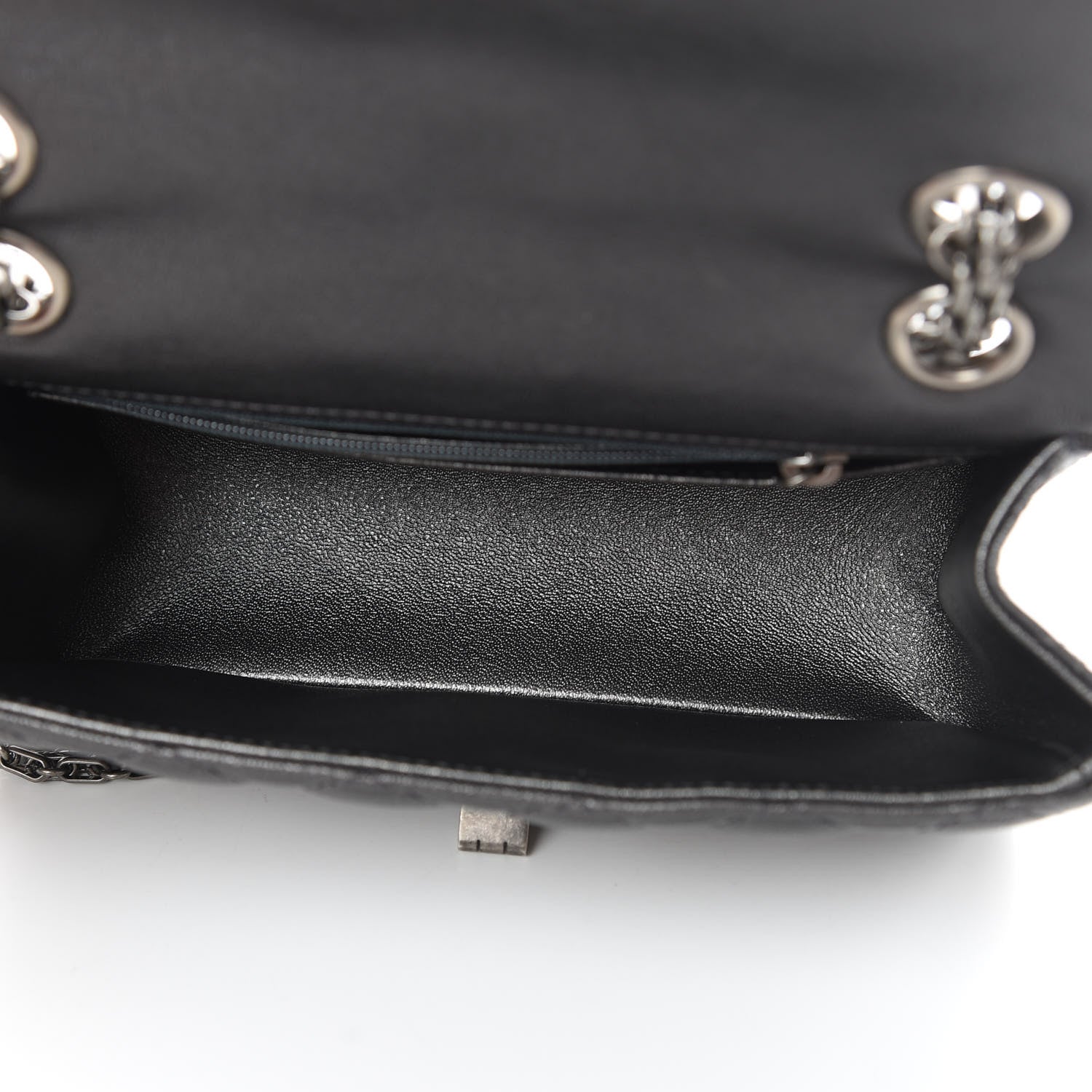Chanel Metallic Sheepskin Quilted 2.55 Reissue Mini Flap Dark Silver 5 of 12