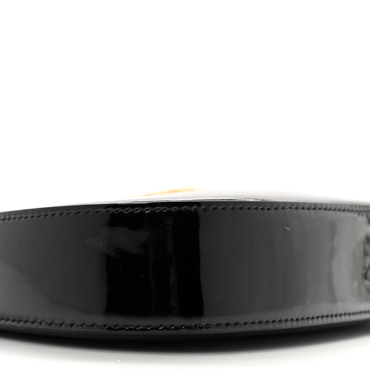 Patent Calfskin Medium Tilly Triomphe Shoulder Bag Black